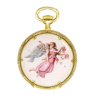 A small Swiss gold and enamel Patek Philippe watch Circa 1901