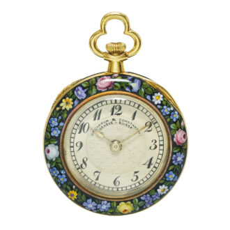 A fine lady's Swiss yellow gold and enamel watch Circa 1914