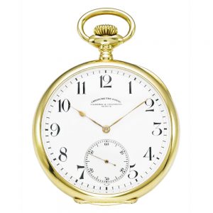 A fine Swiss yellow gold open faced keyless watch Circa 1911