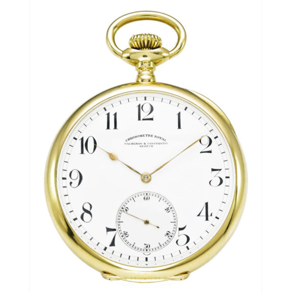A fine Swiss yellow gold open faced keyless watch Circa 1911
