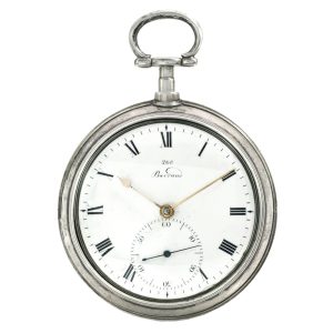 A English silver pair cased detent chronometer watch Circa 1853