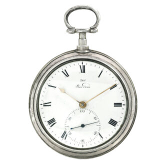 A English silver pair cased detent chronometer watch Circa 1853