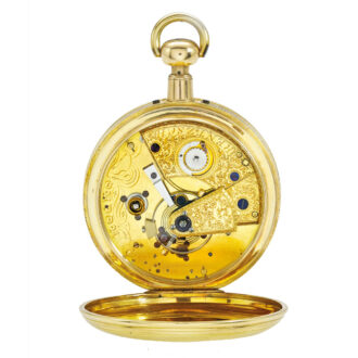An English gold five minute repeating watch Circa 1809-1810