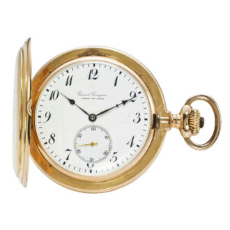 A Swiss gold lever watch with patented movement Circa 1900