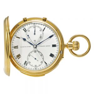 English minute repeating split seconds chronograph Circa 1898