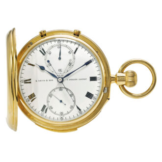 English minute repeating split seconds chronograph Circa 1898