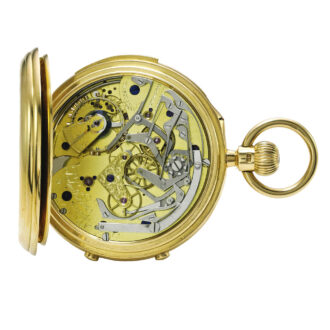 English minute repeating split seconds chronograph Circa 1898