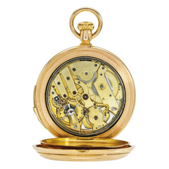 Swiss pink gold perpetual calendar five minute repeater Circa 1875