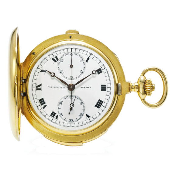Swiss historically gold minute repeating chronograph Circa 1905