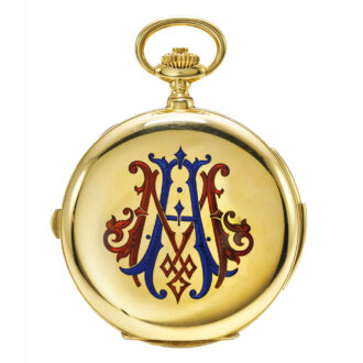 Swiss historically gold minute repeating chronograph Circa 1905