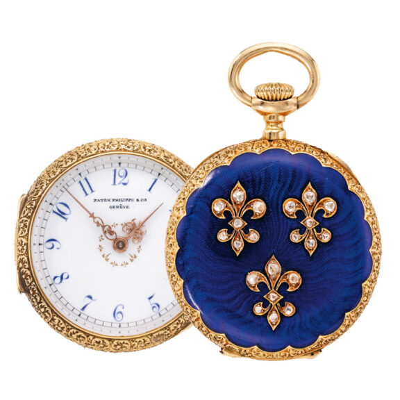 Fine Swiss gold, enamel and diamond set watch Circa 1895