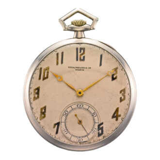 Swiss fine platinum open faced lever pocket watch Circa 1915
