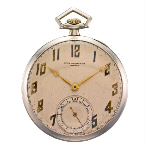 Swiss fine platinum open faced lever pocket watch Circa 1915