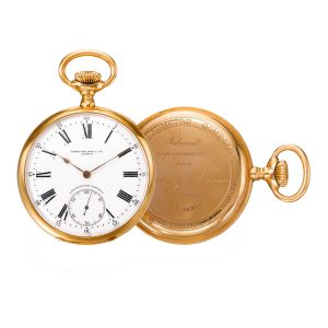 Fine Swiss 18K gold open faced keyless lever watch Circa 1906