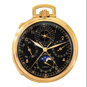 Swiss highly important gold watch by Patek Philippe Circa 1937