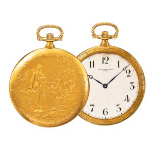 A French gold watch decorated by I Roukhomovsky Circa 1905