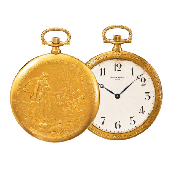 A French gold watch decorated by I Roukhomovsky Circa 1905