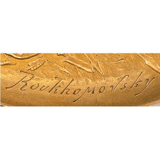 A French gold watch decorated by I Roukhomovsky Circa 1905