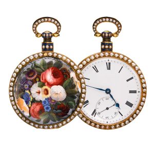 Swiss enamel and pearl-set watch for Chinese market Circa 1810