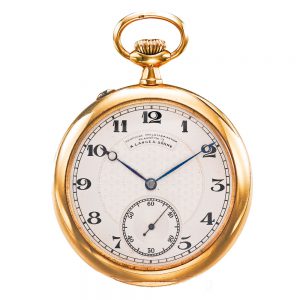 A fine German pink gold open faced pocketwatch Circa 1890