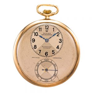A rare Swiss yellow gold chronometer pocket watch Circa 1940