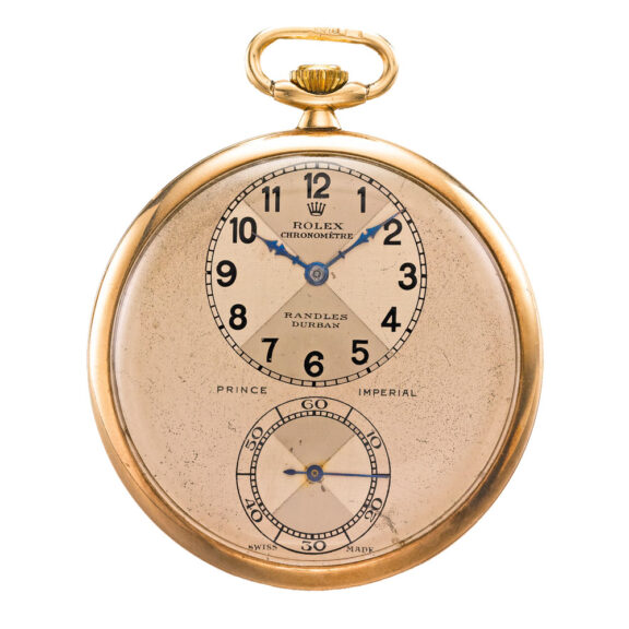 A rare Swiss yellow gold chronometer pocket watch Circa 1940