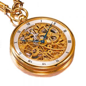 Fine Swiss 18 carat gold skeletonized keyless watch Circa 1990