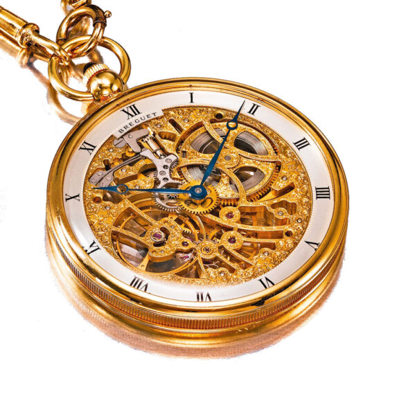 Fine Swiss 18 carat gold skeletonized keyless watch Circa 1990