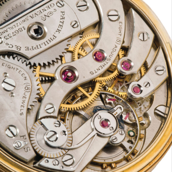 Swiss yellow gold open faced keyless lever watch Circa 1917 Swiss yellow gold open faced keyless lever watch Circa 1917