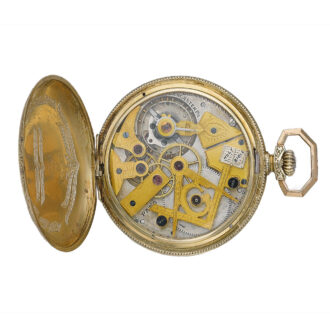 American Masonic yellow gold open faced watch Circa 1925
