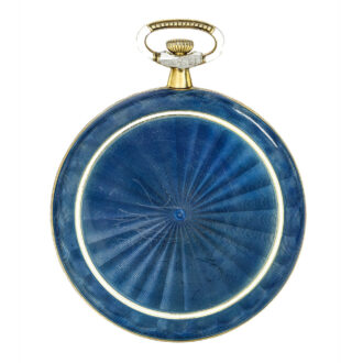 An ultra slim Swiss yellow gold and enamel watch Circa 1910 An ultra slim Swiss yellow gold and enamel watch Circa 1910