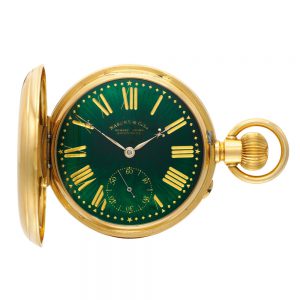 An English fine impressive gold pocket chronometer Circa 1881