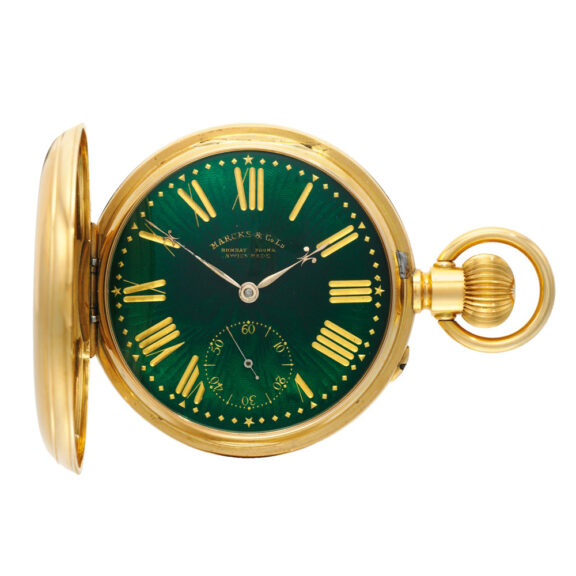 An English fine impressive gold pocket chronometer Circa 1881