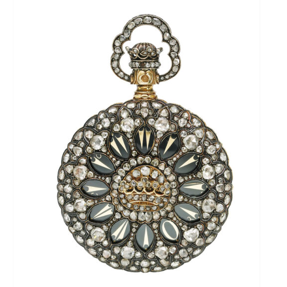 A very fine Swiss rare gold and diamond-set watch Circa 1890 A very fine Swiss rare gold and diamond-set watch Circa 1890