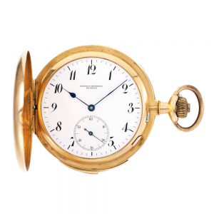 A rare Swiss gold minute repeating 