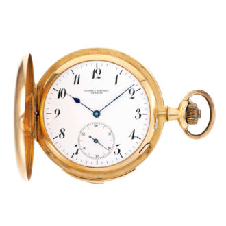 A rare Swiss gold minute repeating "Carillon"watch Circa 1890