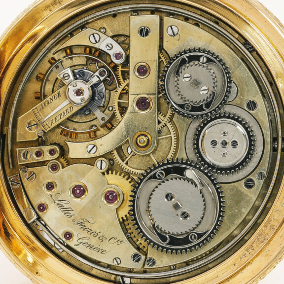 Swiss 18k quarter repeater grande and petite sonnerie Circa 1880 Swiss 18k quarter repeater grande and petite sonnerie Circa 1880
