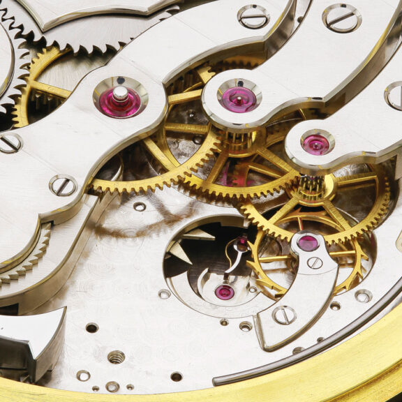 A Swiss gold minute repeating pocket chronometer Circa 1989 A Swiss gold minute repeating pocket chronometer Circa 1989