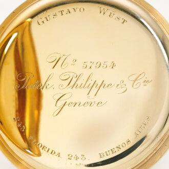 A fine Swiss rare gold watch with detent escapement Circa 1890