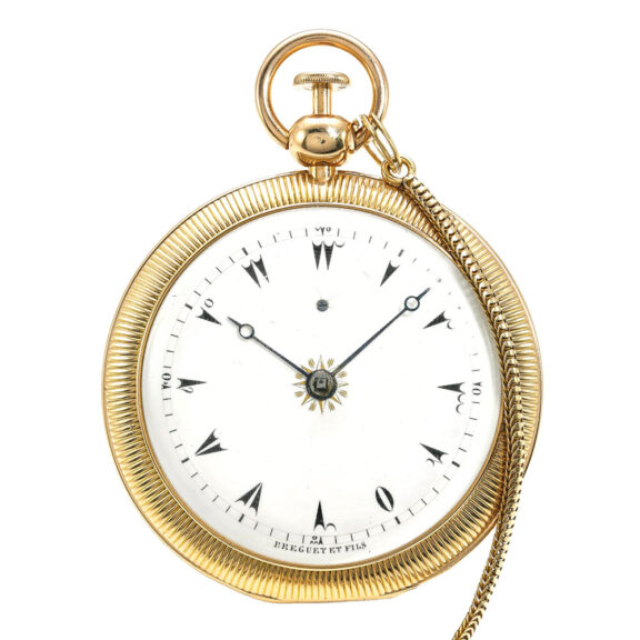 A gold French open faced quarter repeating watch Circa 1817 A gold French open faced quarter repeating watch Circa 1817
