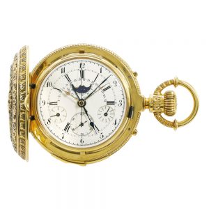 A Swiss watch dual time zone, perpetual calendar etc. Circa 1880