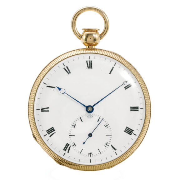 Swiss gold chronometer watch with quarter repeater Circa 1820