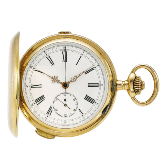 Swiss gold quarter repeating and chronograph watch Circa 1900