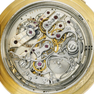 Swiss gold minute repeating split seconds chronograph Circa 1890