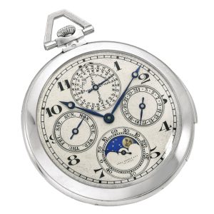 A Swiss minute repeating perpetual calendar watch Circa 1920