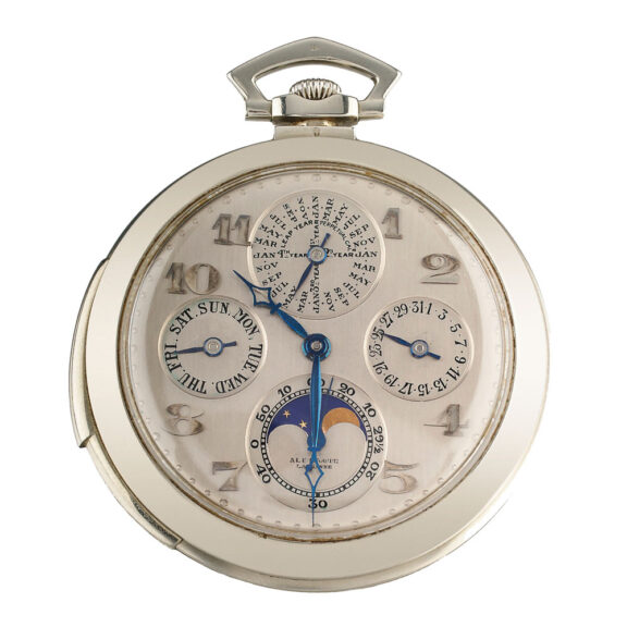 Swiss white gold minute repeating perpetual calendar Circa 1928