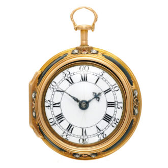 An English gold bloodstone quarter repeating verge Circa 1770