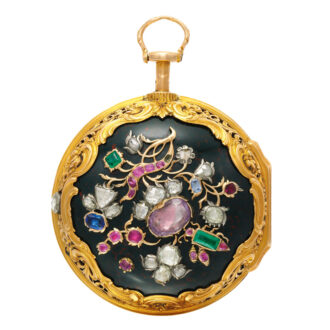 An English gold bloodstone quarter repeating verge Circa 1770