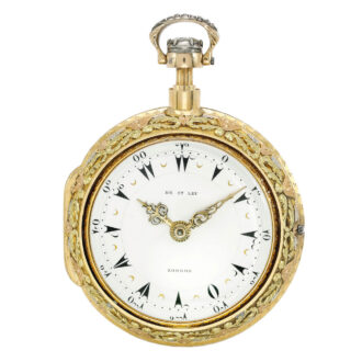 English tri coloured gold repeating clockwatch Circa 1790