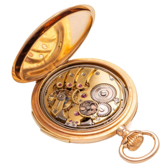 Swiss 18 carat quarter-repeating lever watch Circa 1910 Swiss 18 carat quarter-repeating lever watch Circa 1910